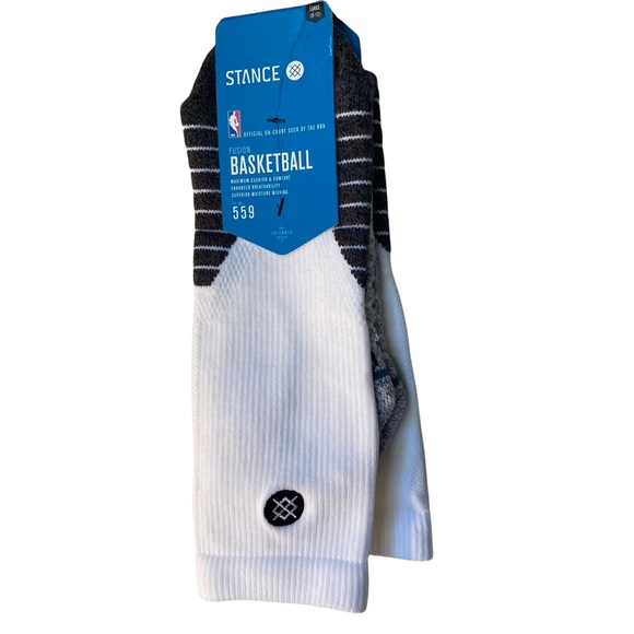 Stance Fusion NBA Basketball Socks Fit 559 (Size 9-12)